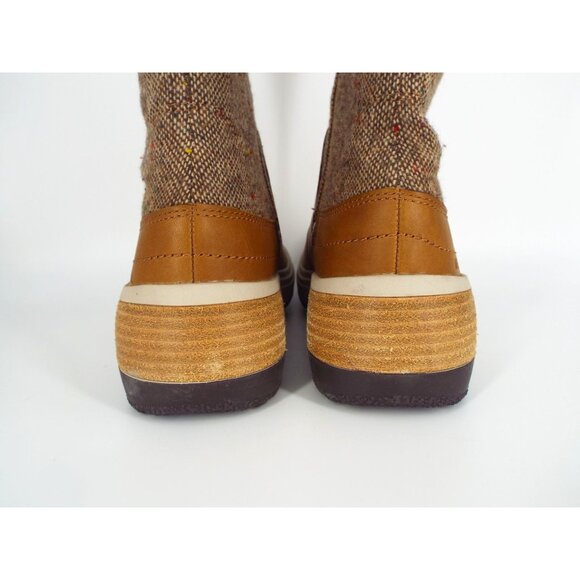 Merrell Haven Caramel Brown Tweed Tall Buckle Boots - Picture 7 of 12